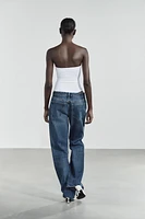 BODY BANDEAU EN POLYAMIDE À PLIS