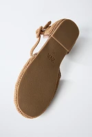 CROCHET HEELED BALLET FLATS