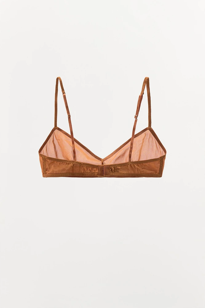 LIMITED EDITION SILK BRALETTE