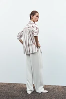 STRIPED POPLIN SHIRT