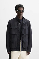 VESTE COTON - LIN POCHES