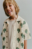 CHEMISE EN MAILLE CROCHET CACTUS