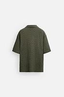 TEXTURED STRUCTURE POLO SHIRT