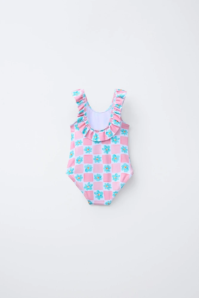 1-6 ANS/ MAILLOT DE BAIN FLEURS