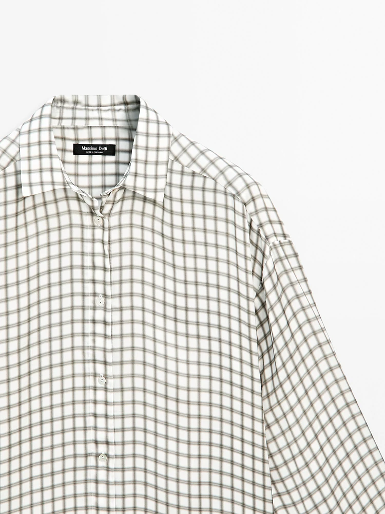 Flowing check shirt