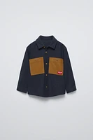 FINE-WALED CORDUROY POCKETS SHIRT