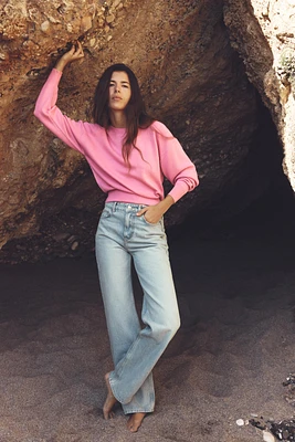 JEAN Z1975 DROIT TAILLE HAUTE LONG
