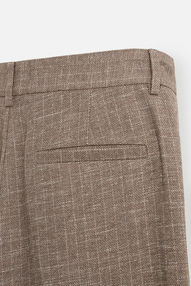 PANTALON DE COSTUME STRUCTURÉ RAYURES
