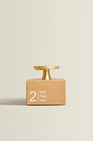 LOT BOUTONS DE PORTE NACRE OVALES (LOT DE 2)