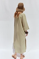 LINEN SHIRT DRESS