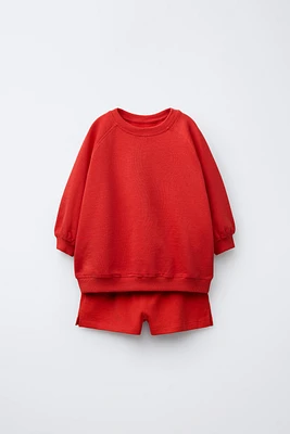 ENSEMBLE DE JOGGING SWEAT ET BERMUDA CASA LAWA © X ZARA KIDS