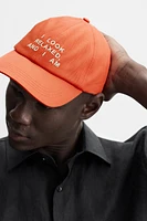 CASQUETTE TEXTE BROD