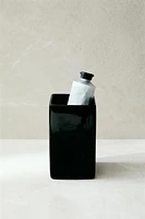 SHINY EARTHENWARE TOOTHBRUSH HOLDER