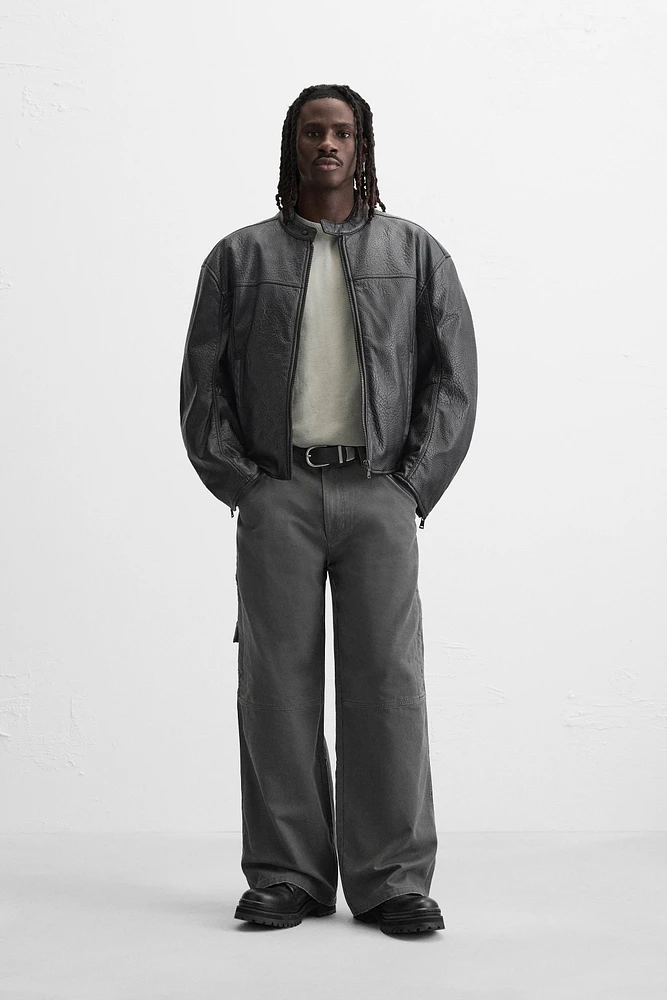 RELAXED FIT WASHED PANTS