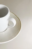 TASSE À CAFÉ ET SOUCOUPE GRÈS