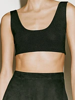 Fine knit bralette with straps - Limited Edition