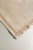 SET OF EMBROIDERED COTTON NAPKINS (SET OF 2)