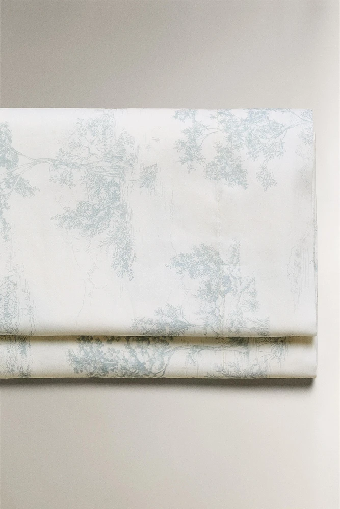 TOILE JOUY SATEEN FLAT SHEET