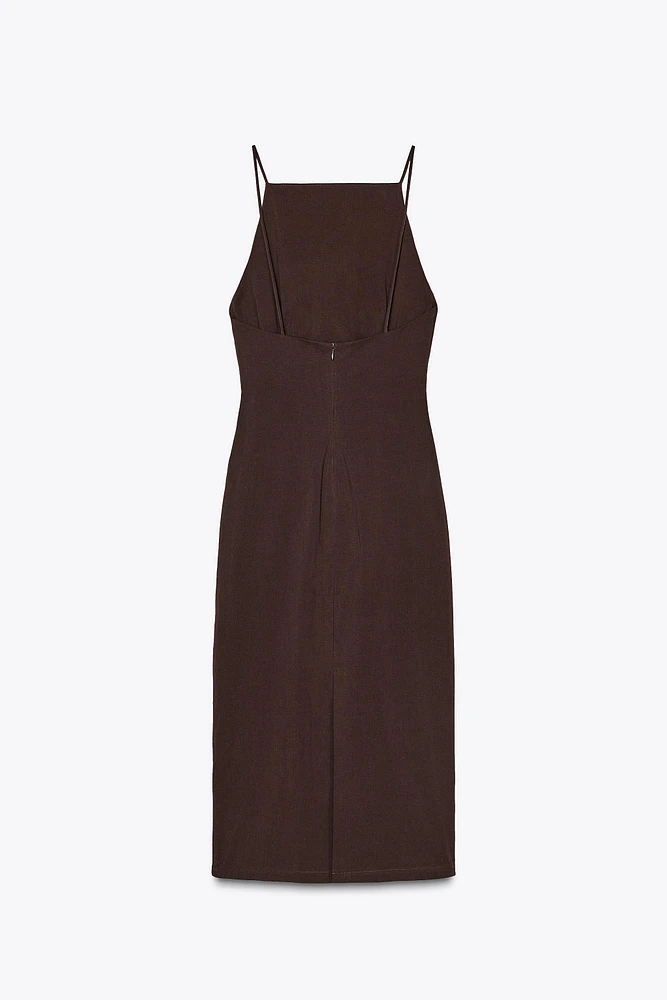 ROBE MI-LONGUE DRAPÉE ZW COLLECTION