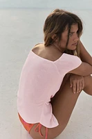 RUCHED KNIT TOP