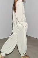 ZW COLLECTION STRIPED CUFF PANTS