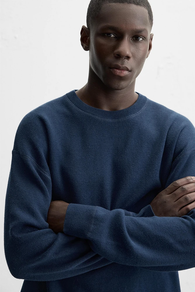 COTTON BLEND SWEATER