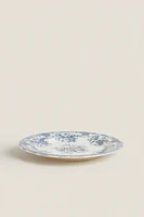 FLORAL EARTHENWARE DINNER PLATE