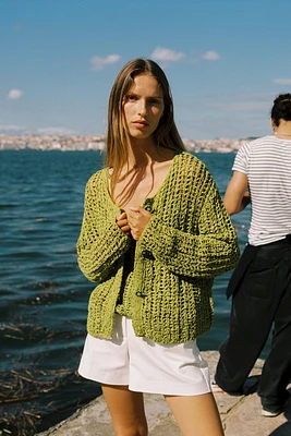 RIBBON KNIT JACKET