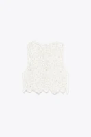 TOP GILET CROCHET