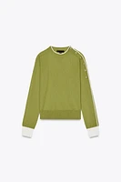 SHOULDER BUTTON KNIT SWEATER