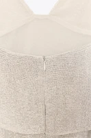 ROBE COURTE À VOLANTS