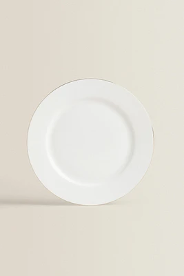 ASSIETTE PLATE PORCELAINE BONE CHINA BORD