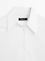 Oversize cotton poplin shirt