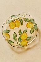 ASSIETTE DE PRÉSENTATION VERRE RECYCLABLE CITRONS