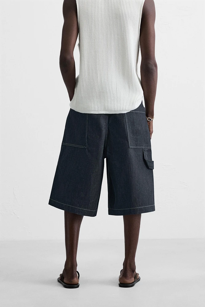 BERMUDA EN DENIM OVERSIZE