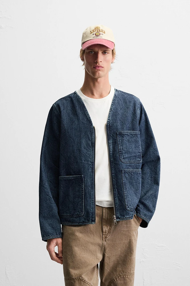 VESTE EN DENIM À POCHES