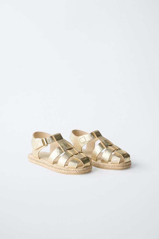 JUTE FISHERMAN SANDALS