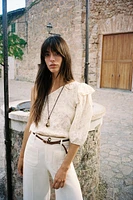 TOP ASYMÉTRIQUE BRODÉ