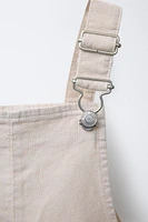 LINEN AND COTTON OVERALL SHORTS