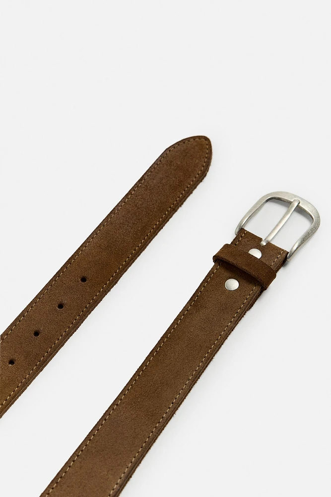 CEINTURE EN CUIR CROÛTE DE