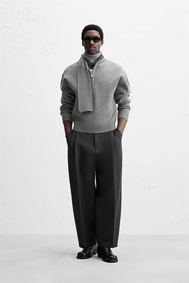 QUARTER ZIP SWEATER