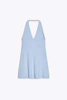 SHORT HALTER DRESS