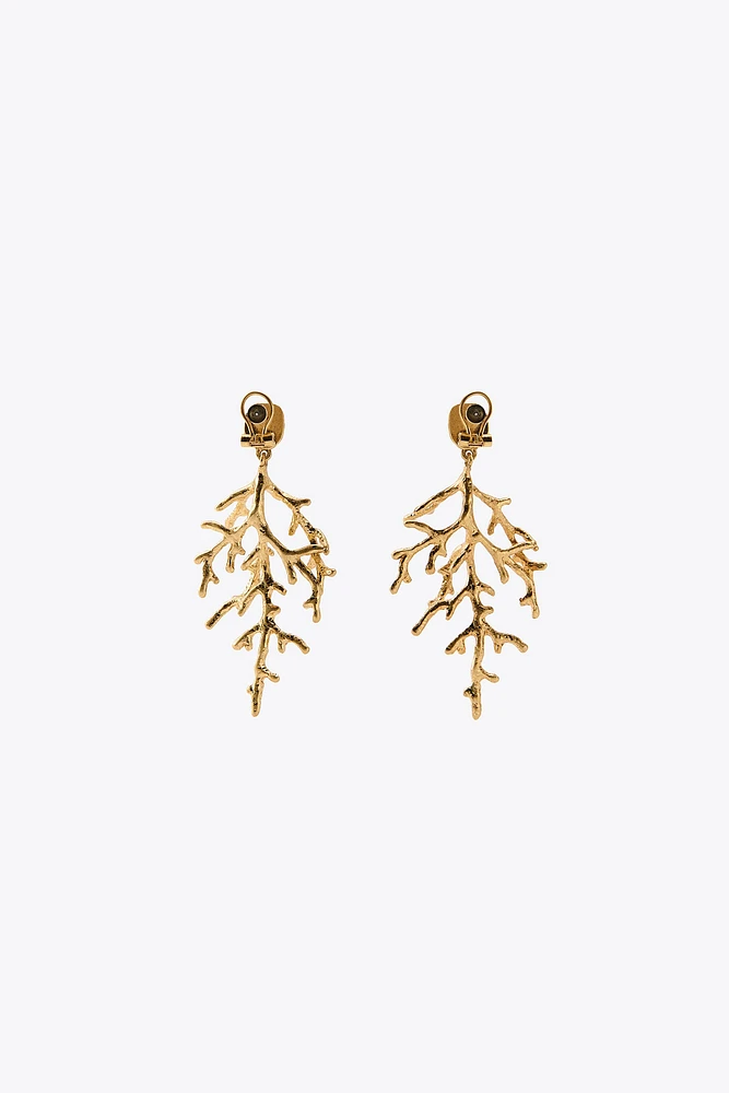 BOUCLES D'OREILLES PIERRE CORAIL