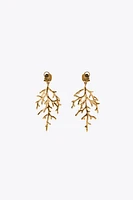BOUCLES D'OREILLES PIERRE CORAIL