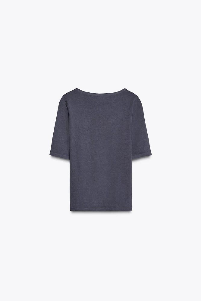 SQUARE NECK SHIRT