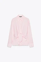 FLOWY KNOTTED SHIRT