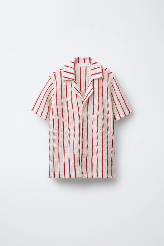 CHEMISE EN MAILLE RAYURES