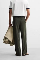 LYOCELL PLEATED PANTS