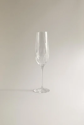 VERRE FLÛTE CRISTALLIN RELIEF