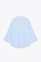 CHEMISE MANCHE LARGE AVEC LIN